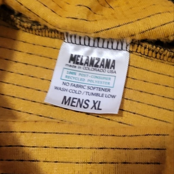 NEW 2025 Melanzana Men's XL Micro Grid Hoodie V2 SUNFLOWER Yellow Gold - Picture 3 of 7